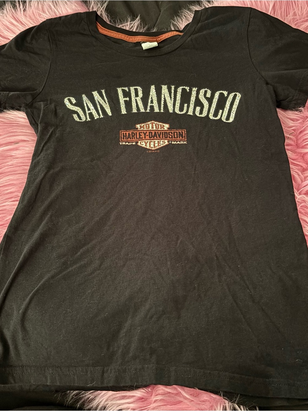 Vintage Harley-Davidson Women’s Black 'San Francisco' Graphic Tee